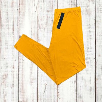 Women’s Leggings Depot Plus Size 3X-4X Mustard Yellow NWT Extra Stretchy Soft